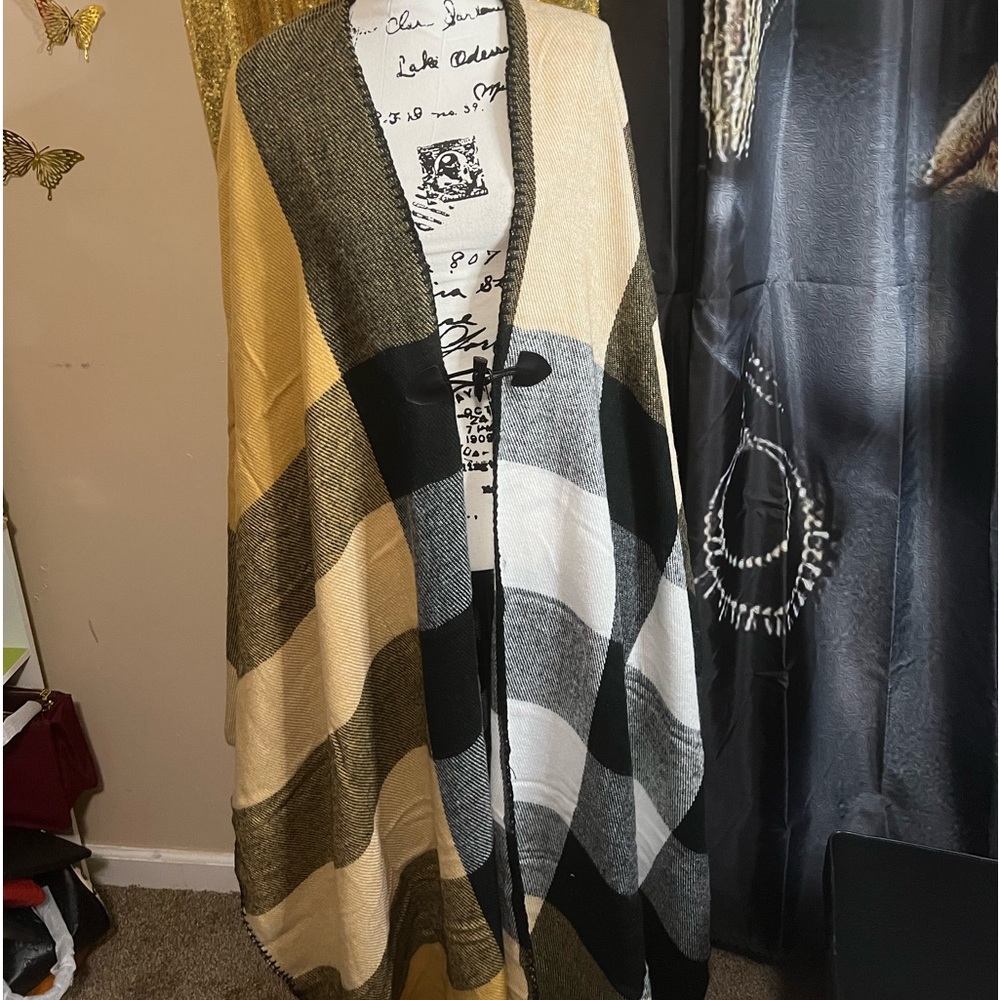 Oversized long kimono